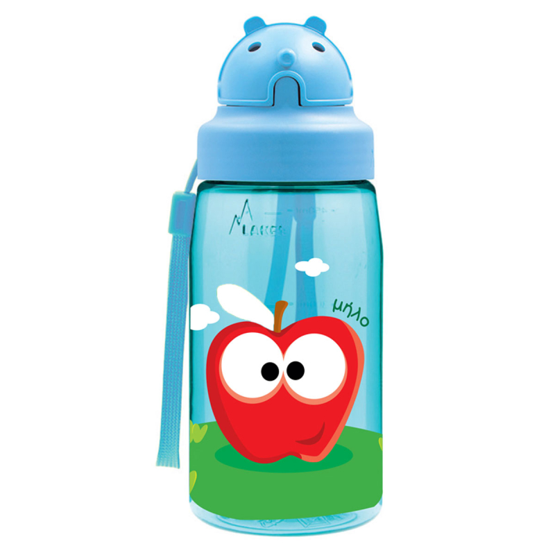 Παγούρι 450ml Με Καλαμάκι Laken Κεράσι/Μήλο