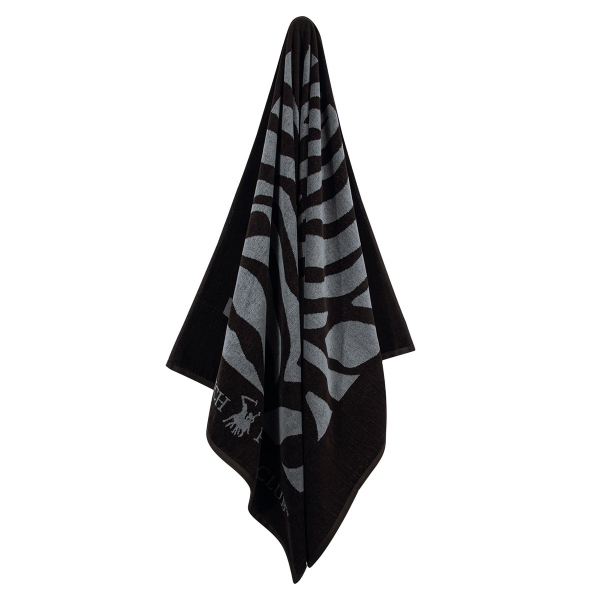 Πετσέτα Θαλάσσης (90x170) Greenwich Polo Club 3604 Grey/Black