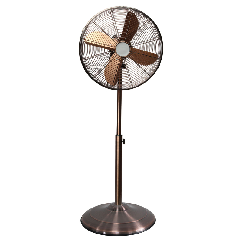 Ανεμιστήρας Δαπέδου Με Ορθοστάτη Vintage 60W Eurolamp 147-29083 Copper