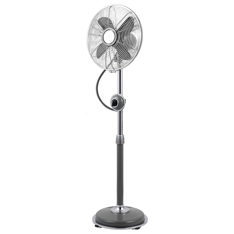 Ανεμιστήρας Δαπέδου Με Ορθοστάτη Vintage 35W Eurolamp 147-28251 Grey