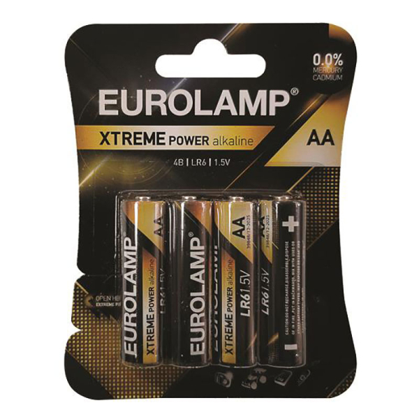 Αλκαλικές Μπαταρίες AA 1.5V 4τμχ Eurolamp Extreme Power 147-24121