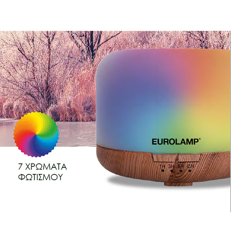 Συσκευή Αρωματοθεραπείας με Φωτισμό Rgb 260Ml Eurolamp 300-96000 Home Διακόσμηση Αρωματικά Χώρου - Diffuser Spitishop