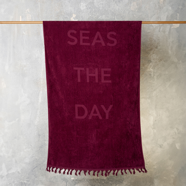 Πετσέτα Θαλάσσης (86x160) Melinen Seas The Day Bordeaux