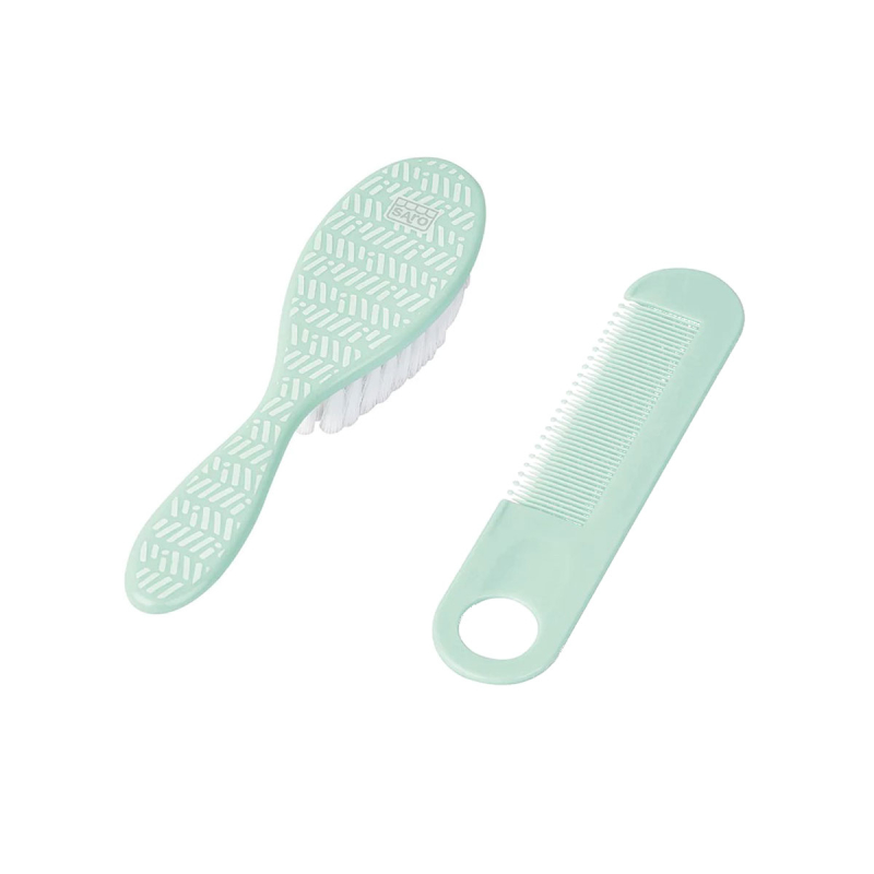 Βρεφικό Σετ Βούρτσα + Χτένα Saro Mint 09304