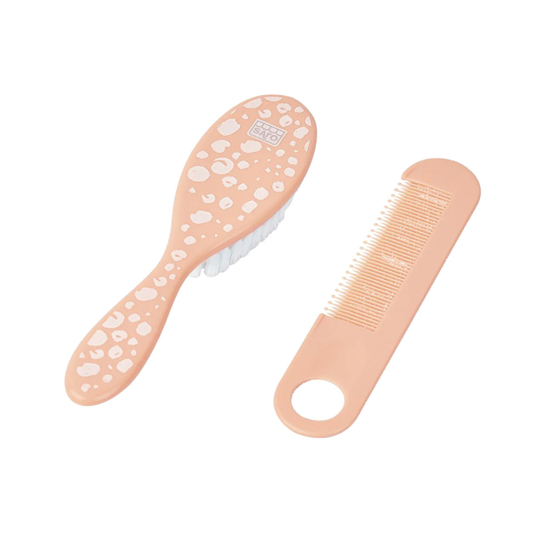 Βρεφικό Σετ Βούρτσα + Χτένα Saro Salmon 09305