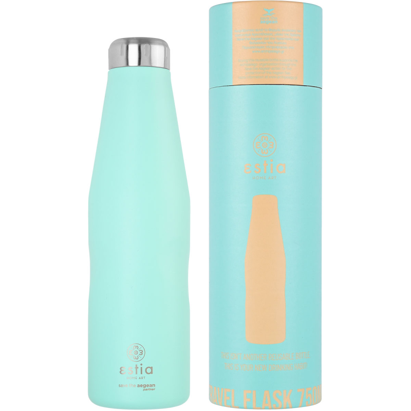 Μπουκάλι Θερμός 750ml Estia Save The Aegean Bermuda Green 01-16593