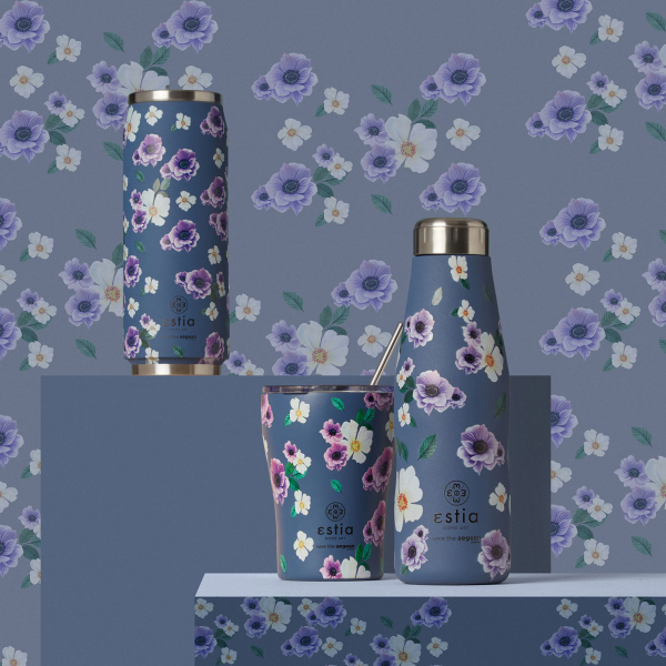 Ποτήρι Θερμός 350ml Estia Save The Aegean Garden Blue 01-16883