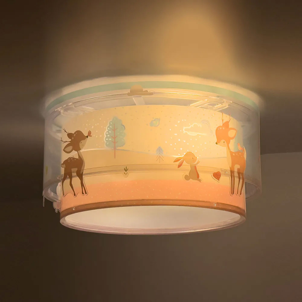 Παιδικό Φωτιστικό Πλαφονιέρα Ango Loving Deer 61276