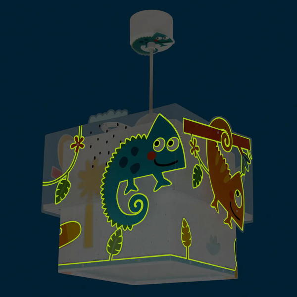 Παιδικό Φωτιστικό Οροφής Μονόφωτο Ango Happy Jungle 63312