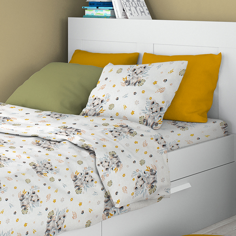 Σεντόνια Μονά (Σετ 3τμχ) Dimcol 531 Lion Cub Grey