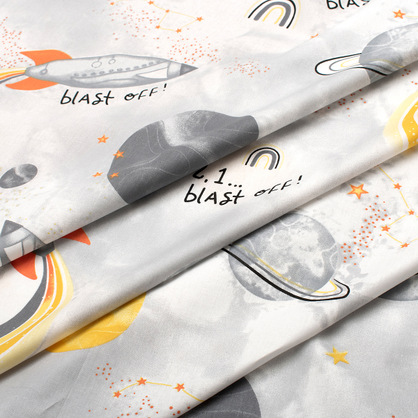 Σεντόνια Μονά (Σετ 3τμχ) Dimcol 187 Spaceship Grey