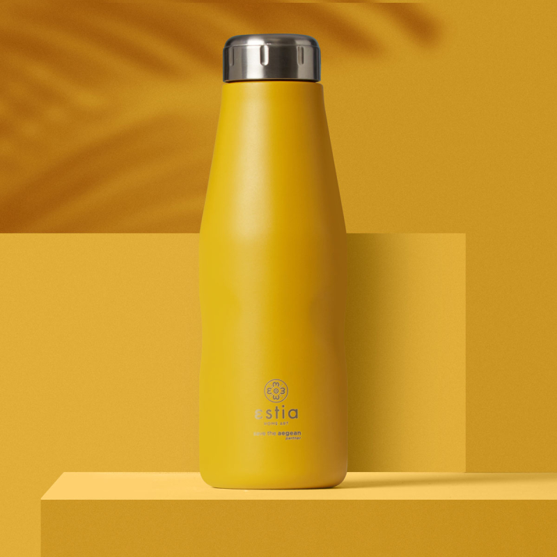 Μπουκάλι Θερμός 500ml Estia Save The Aegean Pineapple Yellow 01-9007