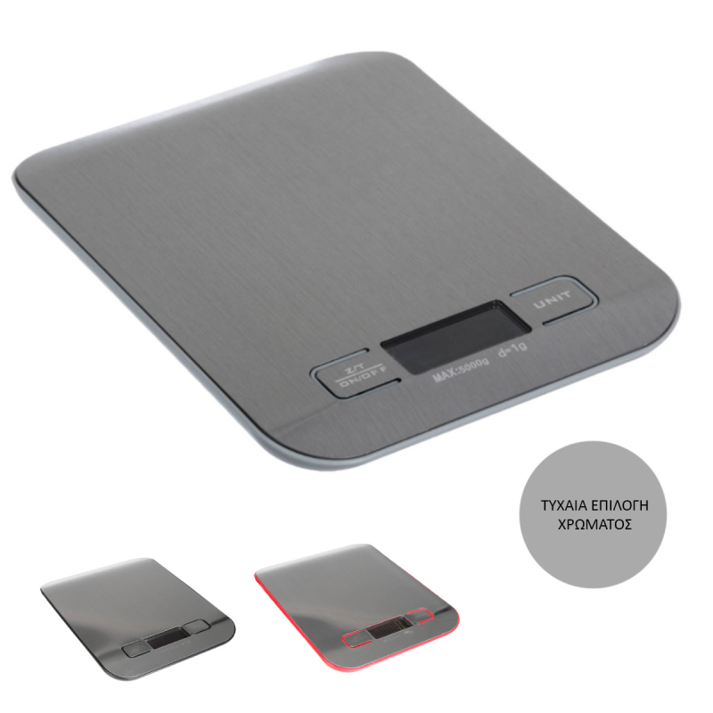 Ψηφιακή Ζυγαριά Κουζίνας (14x18x2) F-V 128651 (Τυχαία Επιλογή Χρώματος)