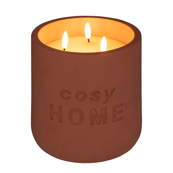 Διακοσμητικό Φωτιστικό Κερί LED A-S Cosy Terracotta 192751B