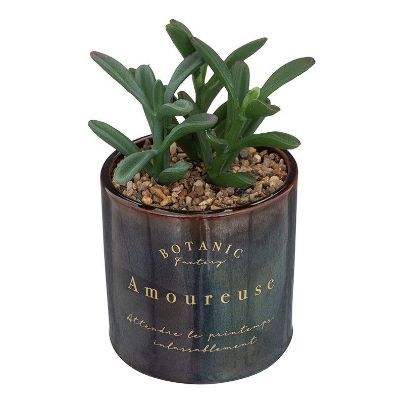 Τεχνητό Φυτό Σε Γλάστρα (Φ9.8x17) A-S Bota Black 193717B