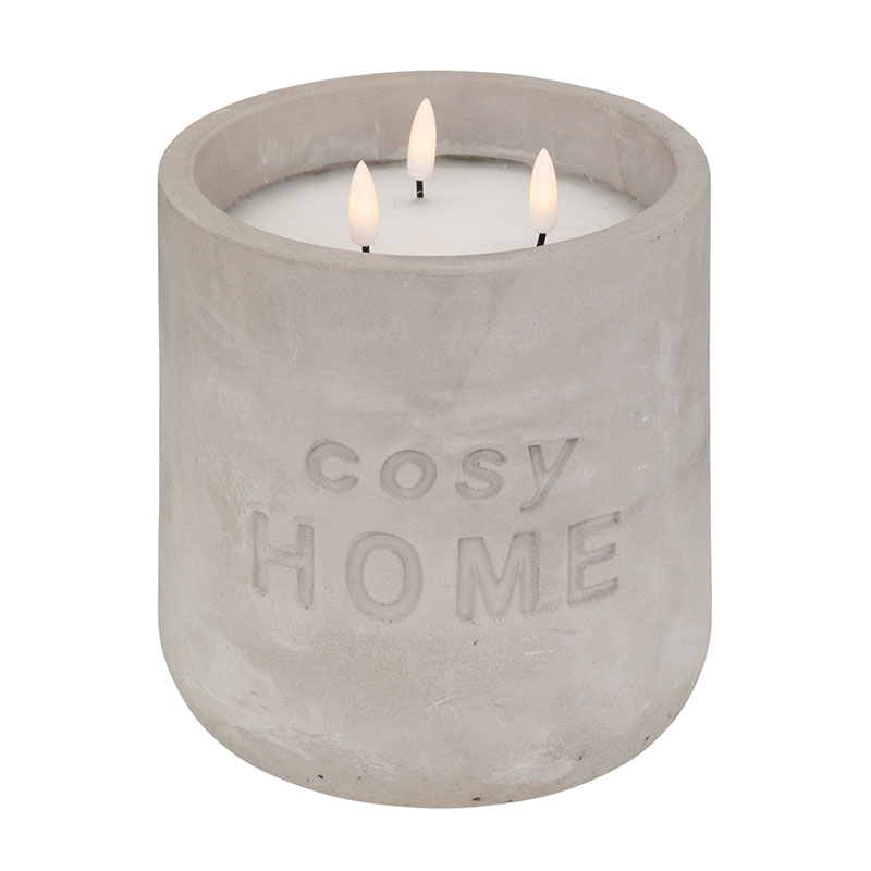Διακοσμητικό Φωτιστικό Κερί Led A-S Cosy Grey 192751A 251180