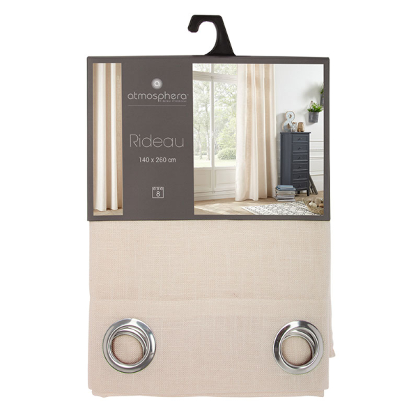 Κουρτίνα (140x260) Με Τρουκς A-S Leon Lin 146277D