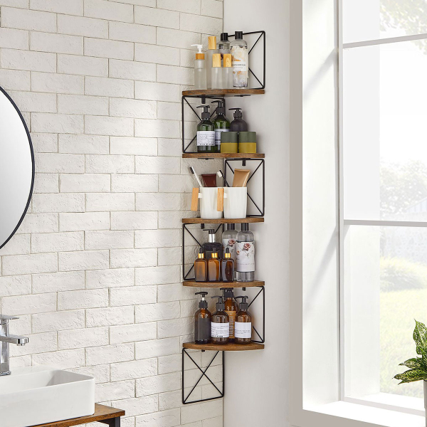 Ραφιέρα Τοίχου 5 Θέσεων (20x20x127.5) Vasagle LLS851B01