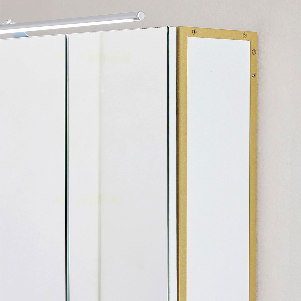 Καθρέφτης Μπάνιου Με Ντουλάπια & Led (70x15x70) Vasagle BBK124A10