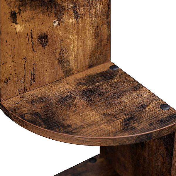 Γωνιακή Βιβλιοθήκη Τοίχου 5 Θέσεων (20x20x127.5) Vasagle LBC72BX