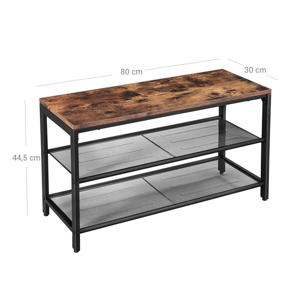 Παγκάκι Εισόδου - Παπουτσοθήκη 8 Θέσεων (80x30x44.5) Vasagle LBS74X