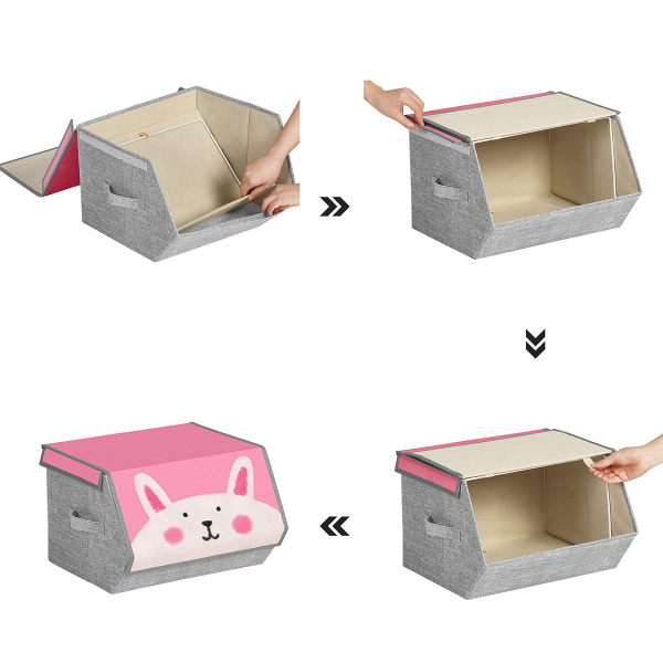 Κουτιά Αποθήκευσης (Σετ 3τμχ) Songmics RFB760P01