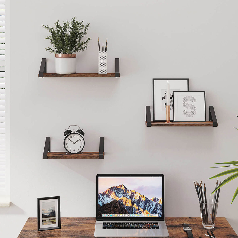 Ράφια Τοίχου (Σετ 3τμχ) Vasagle LWS33BX