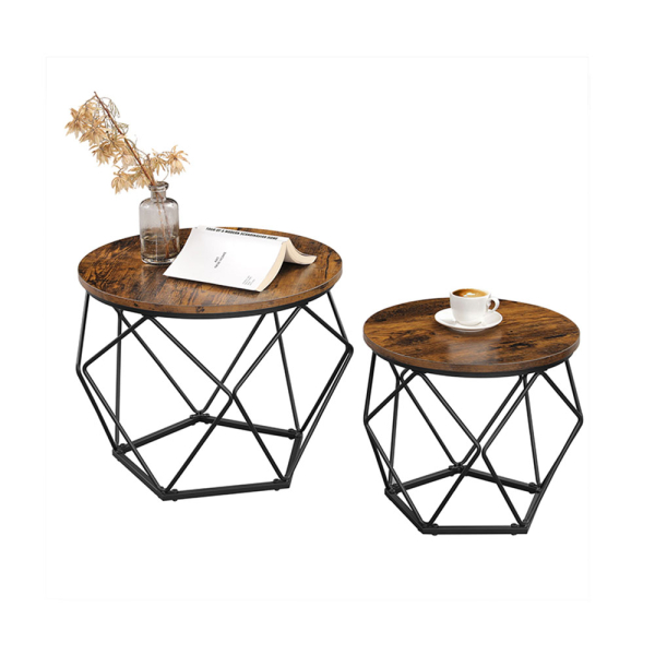 Βοηθητικά Τραπεζάκια Με Αποθηκευτικό Χώρο (Σετ 2τμχ) Vasagle LET040B01V1