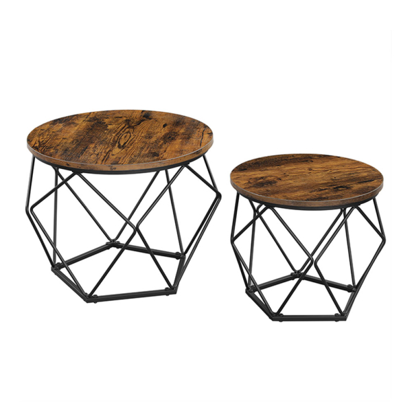 Βοηθητικά Τραπεζάκια Με Αποθηκευτικό Χώρο (Σετ 2τμχ) Vasagle LET040B01V1