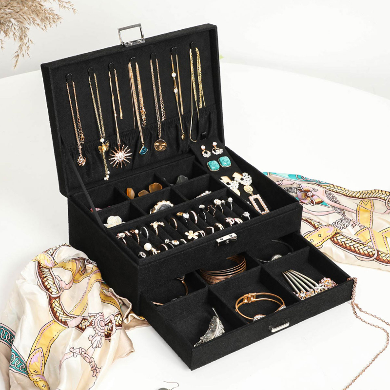 Μπιζουτιέρα Κουτί Με Συρτάρια (27x18.5x10.5) Songmics JBC156B01