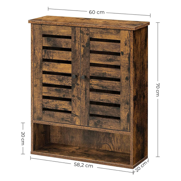 Ντουλάπι Τοίχου Με Ράφι (60x20x70) Vasagle BBK121X01