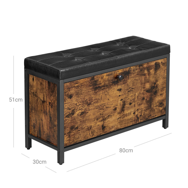 Παγκάκι Εισόδου - Παπουτσοθήκη 6 Θέσεων (80x30x51) Vasagle LSB049B01