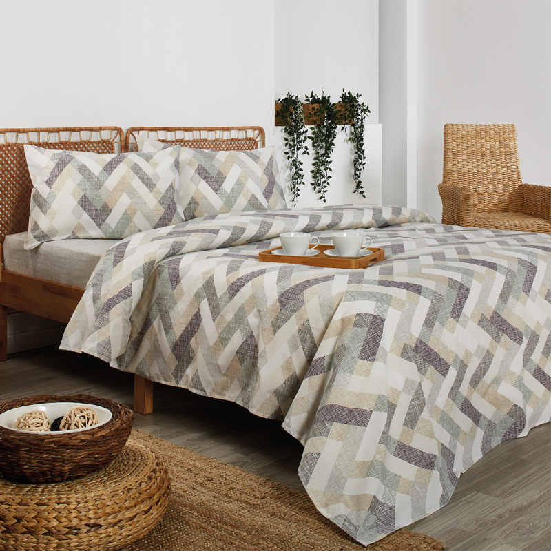 Σεντόνια Υπέρδιπλα (Σετ) Whitegg BA105_1 Green