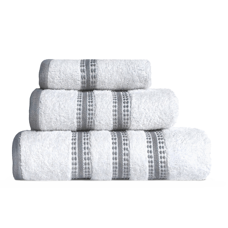 Πετσέτες Μπάνιου (Σετ 3τμχ) Nef-Nef Homeware Promise White 480gsm