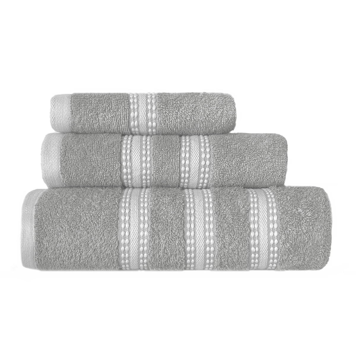 Πετσέτες Μπάνιου (Σετ 3τμχ) Nef-Nef Promise Grey 480gsm 251390
