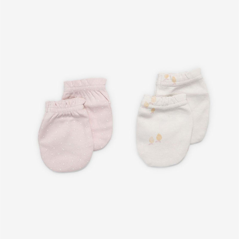 Βρεφικά Γαντάκια (Σετ 4τμχ) Minene Pink/Lemon