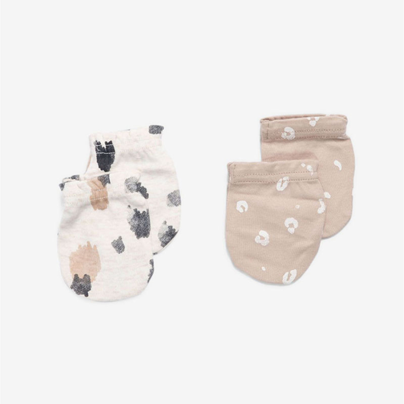 Βρεφικά Γαντάκια (Σετ 4τμχ) Minene Printed/Cream