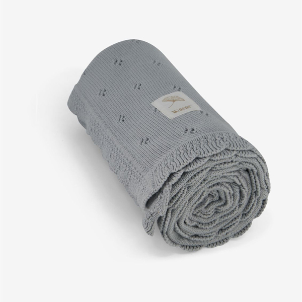 Κουβέρτα Πλεκτή Αγκαλιάς (85x100) Minene Σιέλ