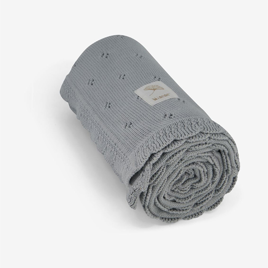 Κουβέρτα Πλεκτή Αγκαλιάς (85×100) Minene Σιέλ