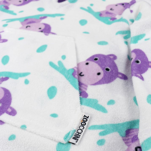 Παιδικό Πόντσο Με Αντηλιακή Προστασία Zoocchini Ιπποπόταμος