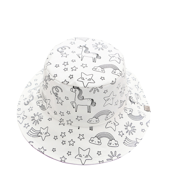 Παιδικό Καπέλο 2 Όψεων Με Προστασία UV FlapjackKids Unicorn