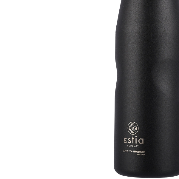 Μπουκάλι Θερμός 750ml Estia Save The Aegean Midnight Black 01-9816