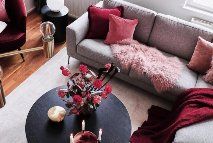 Spitilook: Ερωτικό βουργουνδί για το σαλόνι