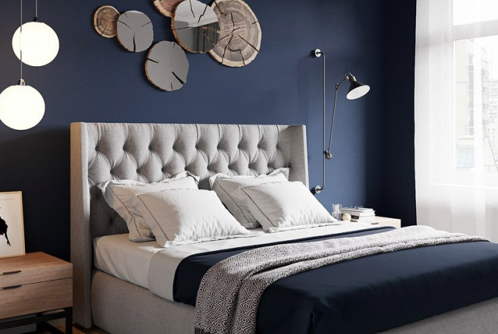 Spitilook: Navy blue κρεβατοκάμαρα