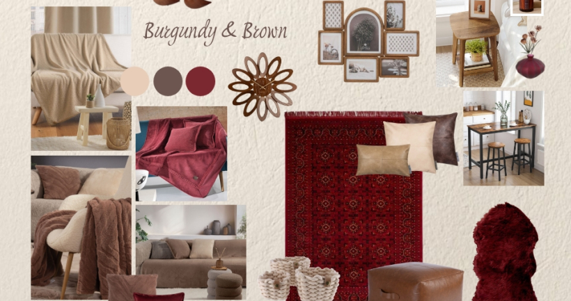 Burgundy & Brown Romance!