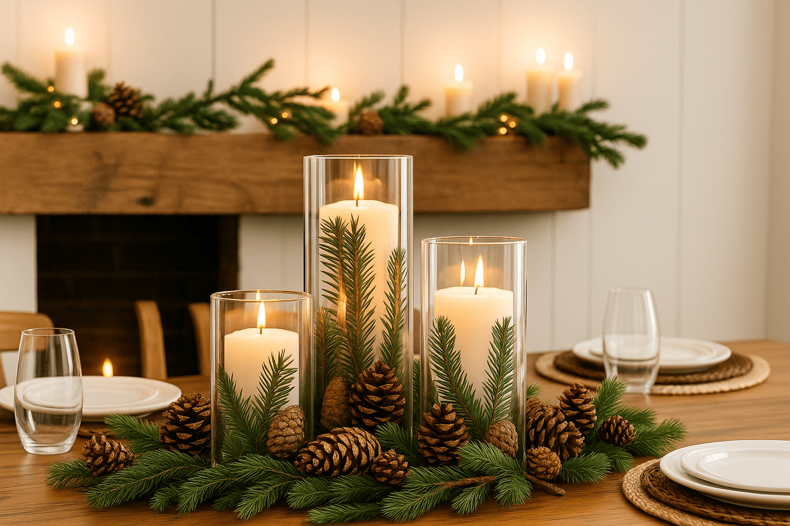 Natural Touch Christmas Scene